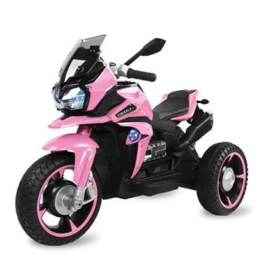 Imagem de Moto Elétrica Infantil - Adventure - 12v - Rosa - Bandeirante, Rosa