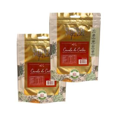 Imagem de Kit 2 Canela do Ceilão Verdadeira em Pó 100g Qualy Ervas