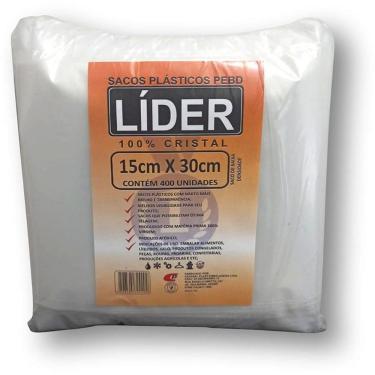 Imagem de Saco Plástico Polietileno PEBD 15x30cm 0,06mm Pacote com 400 Unidades Central Plast