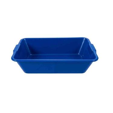 Imagem de Caixa para Massa 50L Modelo 50 Litros Polietileno Resistente Suporta Até 70kg Azul Metasul