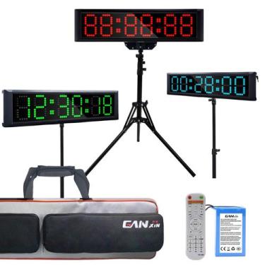 Imagem de Relógio cronômetro de corrida GAN XIN com LED de 5" e controle remoto,