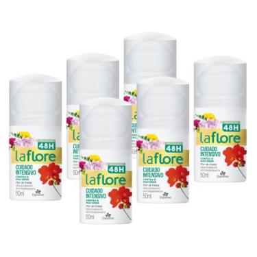 Imagem de 6UN Desodorante La Flore Roll On Flor de Fresia 50ml Davene
