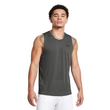 Imagem de Regata de Treino Under Armour Velocity Muscle Masculino, Cinza, P