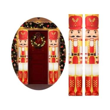 Imagem de Banner De Porta Quebra-Nozes Do Papai Noel Decorações De Natal 2025 En