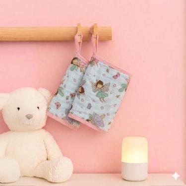 Imagem de Toalha Fraldinha de Boca Bebe Soft 100% Algodão Chupeta Absorvente Pre