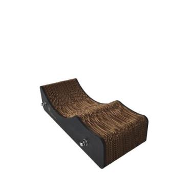 Imagem de Arranhador Gatos Papelão Afiar Unhas Wave Anti Stress mdf - Doce Art