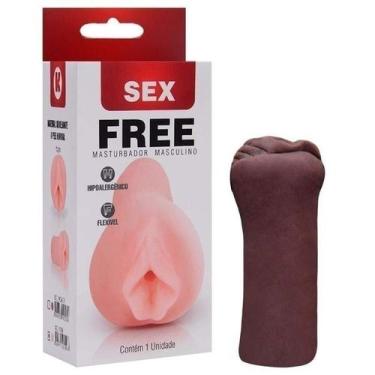 Imagem de Masturbador vagina sex free pequena - kgel - chocolate, CHOCOLATE