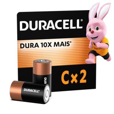 Imagem de Duracell Pilhas Alcalinas C Média Pack 2 Unidades – Ideal para Brinquedos Grandes e Lanternas Potentes