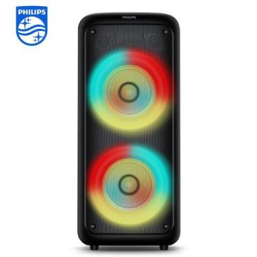 Imagem de Caixa de Som Philips Bluetooth Party Speaker LED 1500W TAX4000 Karaokê