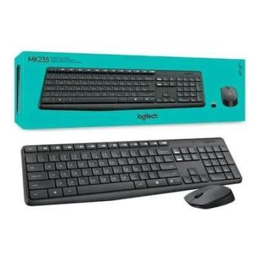 Imagem de Kit teclado e mouse sem fio mk235 logitech