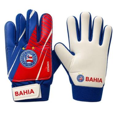 Imagem de Luva De Futebol Bahia Tricolor Estádios - Infantil Tamanho:7Cor:Azul, 