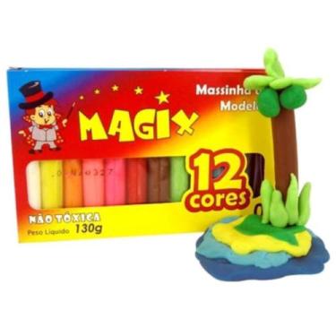 Imagem de Massinha de Modelar Magix 12 Cores  Não Tóxica 130g - CAMP HOME 