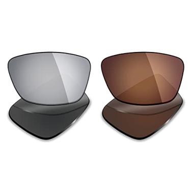 Imagem de 2 pares de lentes polarizadas de substituição para óculos de sol Oakley Conductor 6 – Opções