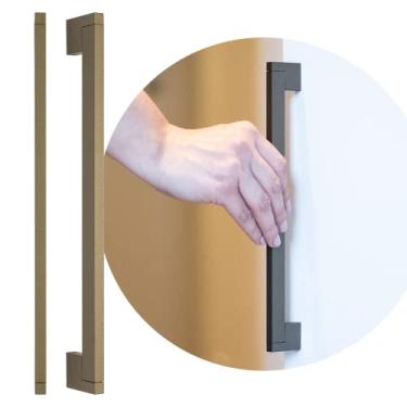 Imagem de Puxador Linea Alumínio Para Guarda Roupas Alça Gaveta 224mm (Bronze Fosco)