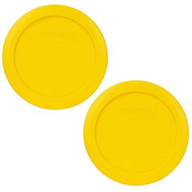 Imagem de Tampa de armazenamento de alimentos Pyrex 7200-PC Meyer amarela redonda de plástico, Meyer Yellow, 2 Cup, 2