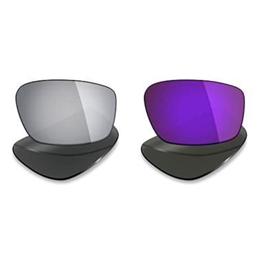 Imagem de 2 pares de lentes polarizadas de substituição da Mryok para óculos de sol Oakley Straightlink – Opções