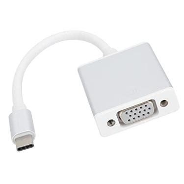 Imagem de Cabo tipo C para VGA fêmea, cabo de PVC e um conector USB 3.1C USB 3.1 para conversor VGA, acabamento requintado para PC