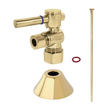 Imagem de Kingston Brass Kit de acabamento de vaso sanitário CC53302DLTKF20, latão polido
