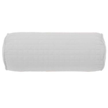 Imagem de Almofada Rolinho Pastilha Plaza Com Enchimento Lavive Branco