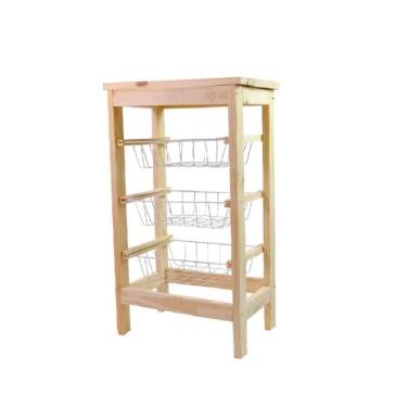 Imagem de Fruteira de Pinus com 3 Cestas Super Max