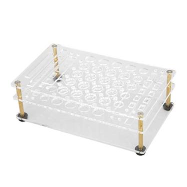 Imagem de ASHATA Organizadores de chave de fenda, rack de armazenamento de ferramentas, caixa de armazenamento de ferramentas de reparo de celular, 3 compartimentos, portátil e leve, acrílico, unissex