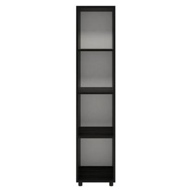 Imagem de Estante Livreiro Modular 4 Nichos Marselha DRD Móveis Preto Perfect Touch
