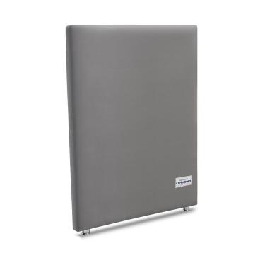 Imagem de Cabeceira Sena Veluto Cinza Solteiro 12x90x125 Camurça