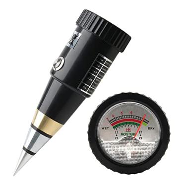 Imagem de Tingpai TPH01806-1 Testador de Solo 2 em 1 Detector de U ade de PH do Solo com Almofada de Bor cha Impermeável Testador de Ponta Preto