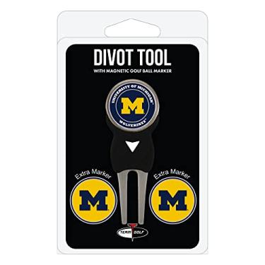 Imagem de Team Golf Alabama-Parent NCAA Michigan Wolverines Divot Tool com 3 marcadores de bola de golfe, os marcadores são esmalte magnético removível dupla face, multi