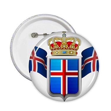 Imagem de Emblema nacional da Islândia, símbolo do país, broches, emblema, acessórios, decoração, 5 peças