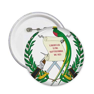 Imagem de Emblema nacional da Guatemala, alfinetes de país com botão de distintivo, acessório de decoração 5 peças