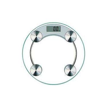 Imagem de Balança Digital Vidro Temperado Para Banheiro Quadrada Capacidade 180
