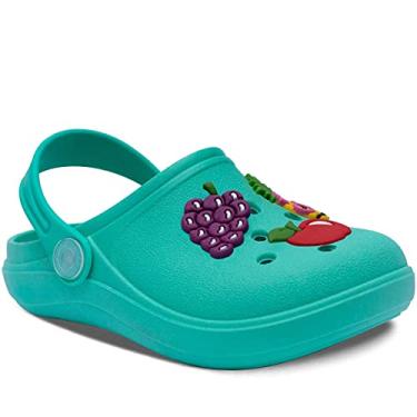 Imagem de Sandália Babuche Infantil Frutas Menina Feminina 12.19 (Verde, BR, Criança de 4 a 8 anos, Numérico, 30)