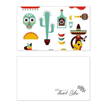 Imagem de Sombrero Tequila Guitar Chili Mexico Elment Cartão de agradecimento Papel Aniversário Saudações Casamento Apreciação