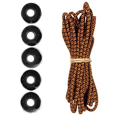 Imagem de Kits de cordas de choque Paracord Planet Ball – 3 m de cabo de choque de 0,5 cm – para acampamento, eventos, tendas, caminhadas, lonas e usos ao ar livre (leopardo)