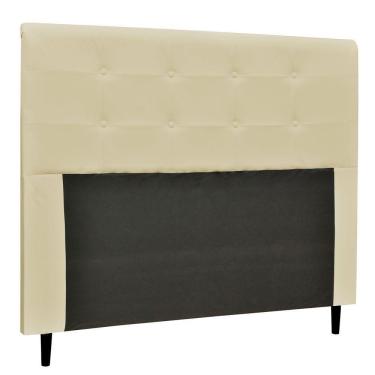 Imagem de Cabeceira Luna Para Cama Box Queen 160 Cm Corino Bege