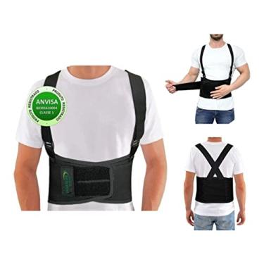 Imagem de Cinta Ergonomica Proteção Para Coluna Ideal Para Carregar Peso Transporte de Cargas Treinos Pesados Levantar Peso Postura Correta (GG)