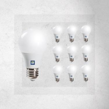 Imagem de Kit 10 Lâmpadas Bulbo Led 9W Branco Frio 6500k Bivolt Soquete E27