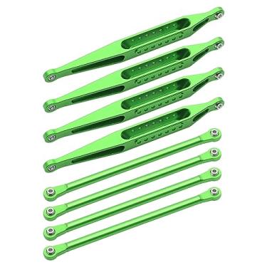 Imagem de Daconovo Conjunto de elos de chassi superior e inferior de metal com 8 peças de substituição para Losi LMT 4WD Eixo sólido Monster Truck 1/8 Acessórios de atualização de carro com controle remoto