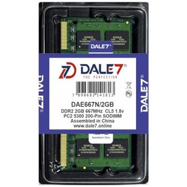 Imagem de Dale7, Memória Dale7 Ddr2 2Gb 667 Mhz Notebook 1.8V