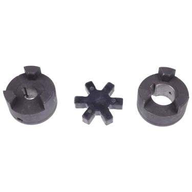 Imagem de Chamixx Conjunto de acoplamento de mandíbula em L flexível L095 de 5/20.3 cm a 2.5 cm e aranha de borracha Buna-N NBR para divisor de madeira de toras