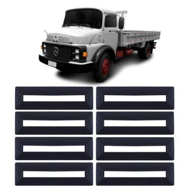 Imagem de Kit borracha dobradiça porta mb 1113 2013 s/aba 8 - peças - VERLI