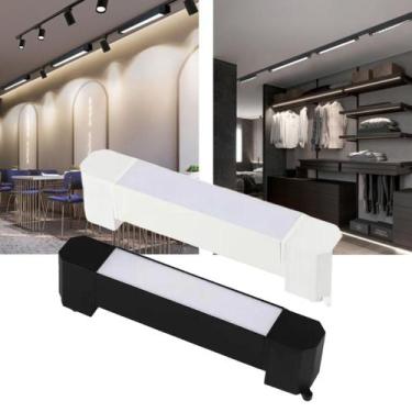 Imagem de Luminária Módulo Led (Preta) Com Luz Foco Direcionável Difusa Linear 1