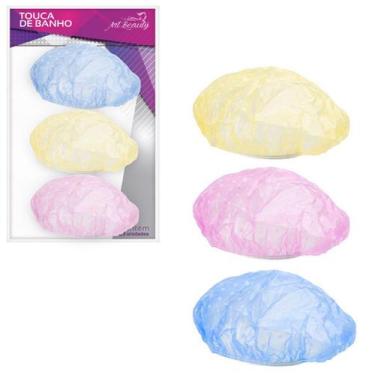 Imagem de Touca de Banho Lisa Kit com 3 Peças Reutilizável - Art Beauty