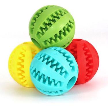 Imagem de Bolinha Brinquedo Interativo Para Caes Cachorros Gatos Porta Ração Bol