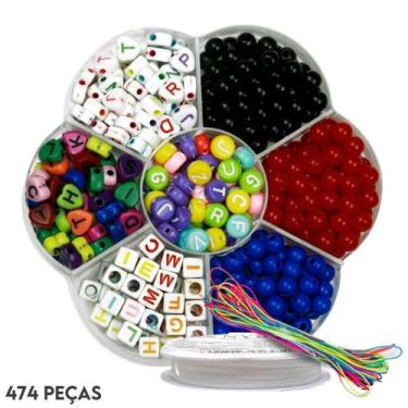 Imagem de Kit De Miçangas Para Pulseira C/ 474 Unidades - Nybc