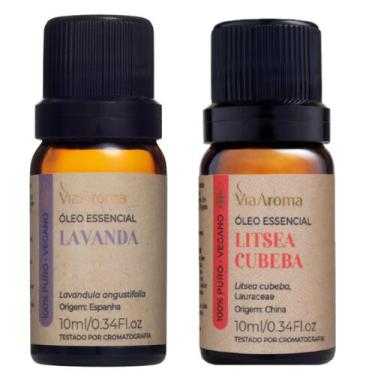 Imagem de Óleo Essencial Via Aroma Lavanda e Litsea Cubeba - Relaxar