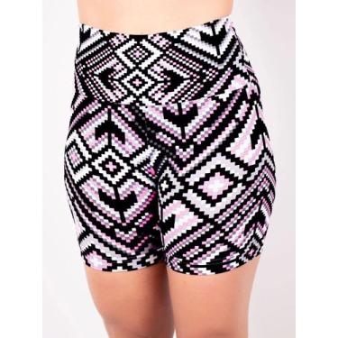 Imagem de Bermuda Feminina Cintura Alta Estampada - Fitmoda , Estampa 3216, M