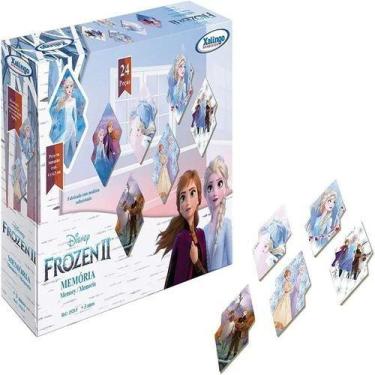 Imagem de Jogo Da Memória Frozen II Disney 24 Peças - Xalingo