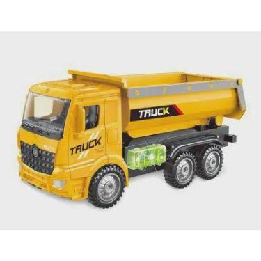 Imagem de Brinquedo Caminhão Basculhante Caçamba Com Luz Som E Movimento. - Toys